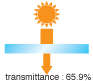 transmittance:65.9%